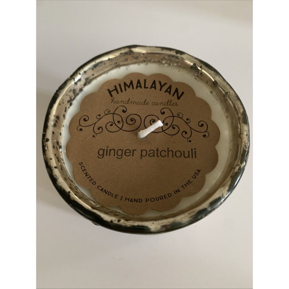 New Anthropologie Himalayan Candle Ginger Patchouli Textured Mercury Glass - Picture 2 of 4